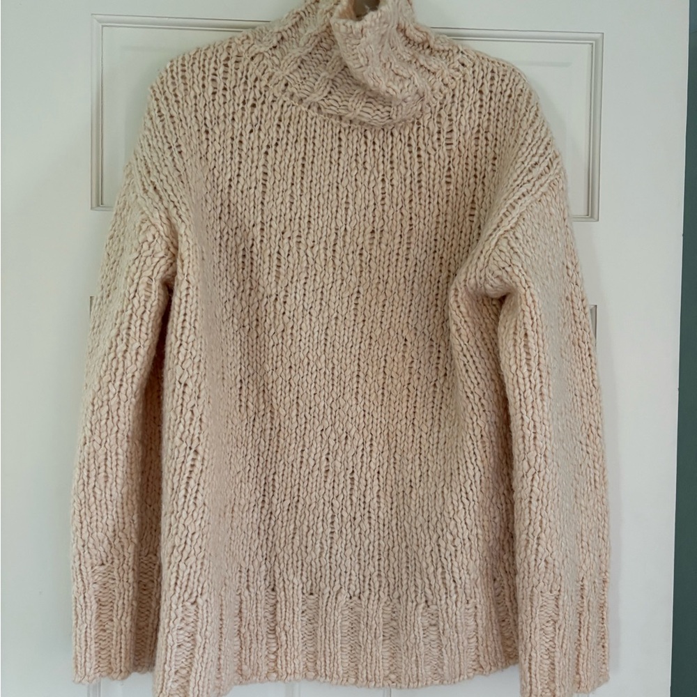 J. Crew Soft Cream Turtleneck Sweater